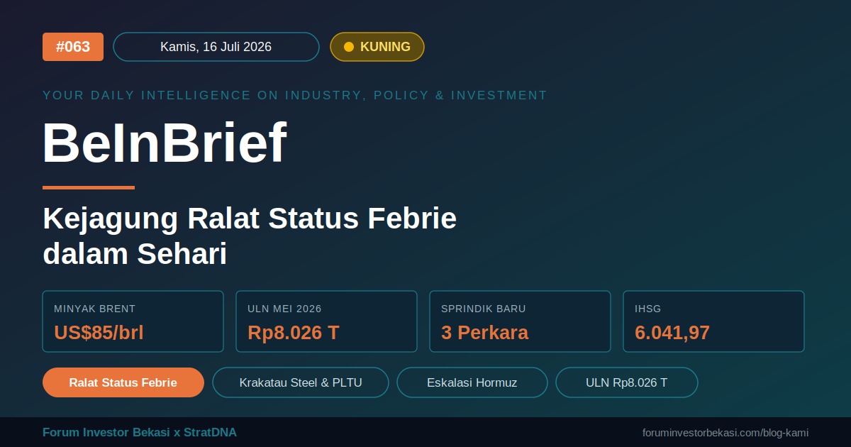 BeInBrief #063 "Kejagung Ralat Status Febrie dalam Sehari"